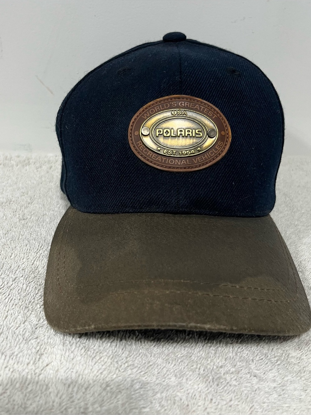 Men's Polaris Two-Tone Snap Back Cap - Black & Brown